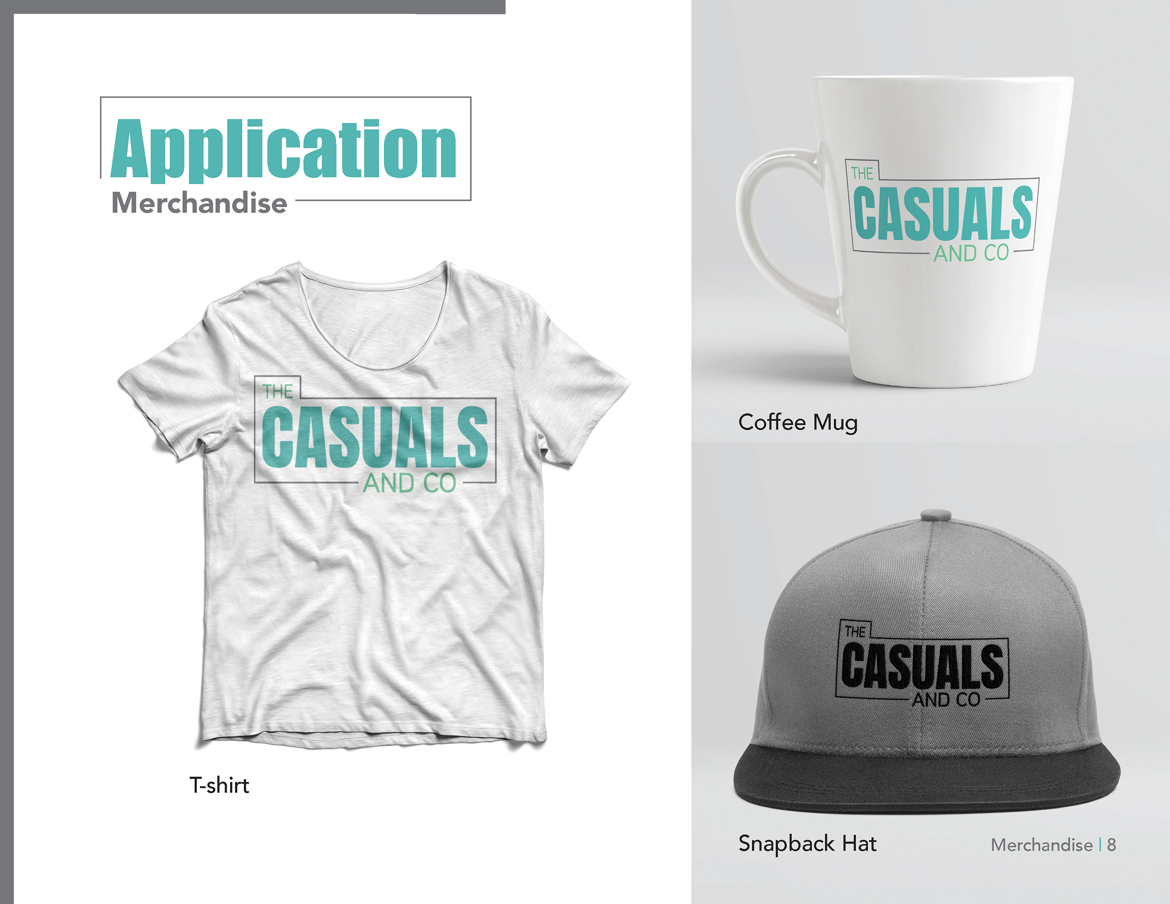 The Casuals and Company Brand Identity Guidleines Logo Application