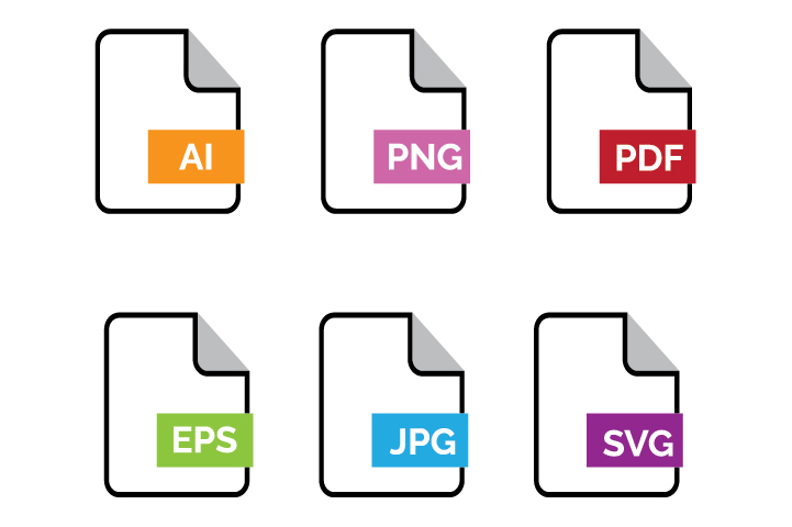 Each different logo file format